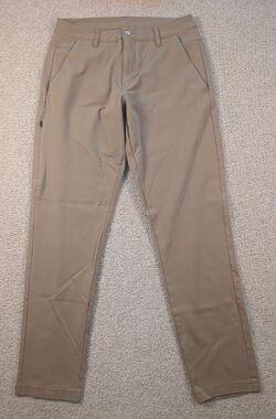 Bylt Everyday Pant 2.0 Men’s Slim Fit 33 (Fits 31) Tan Khaki Stretch Tech Chino